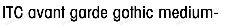 ITC avant garde gothic medium字体转换